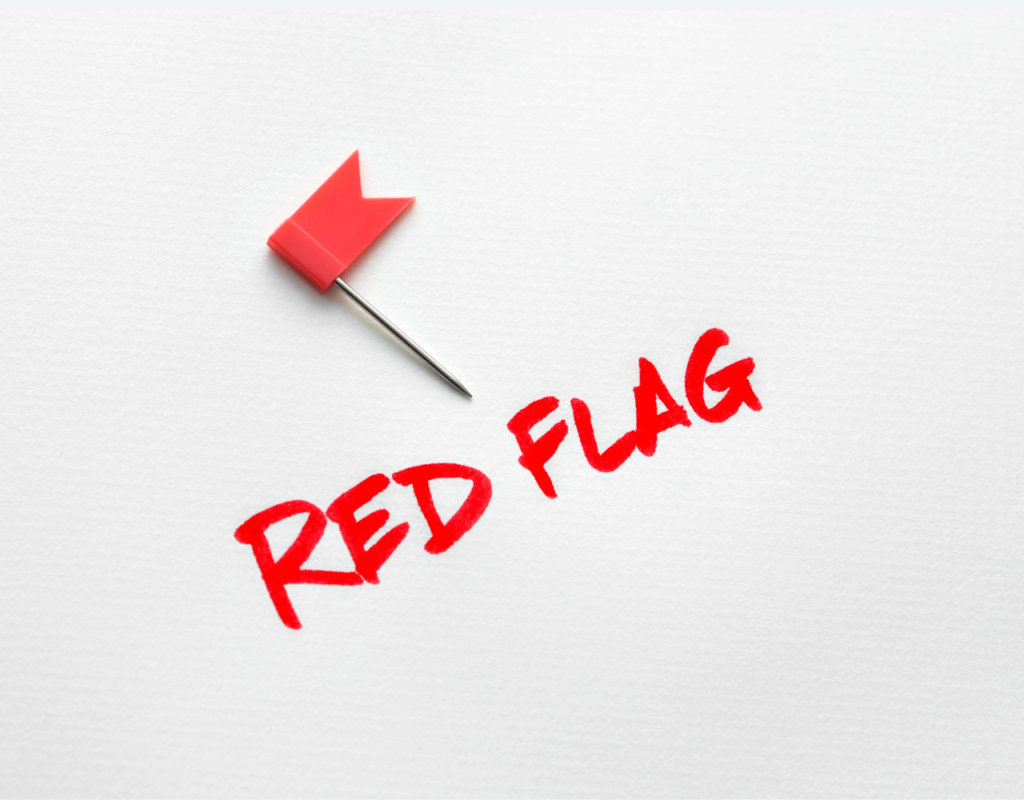 Kielentarkistus red flag Lingo